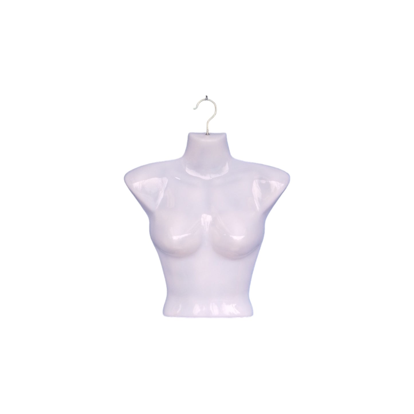 Female Torso Chesty Mannequin, Gloss White