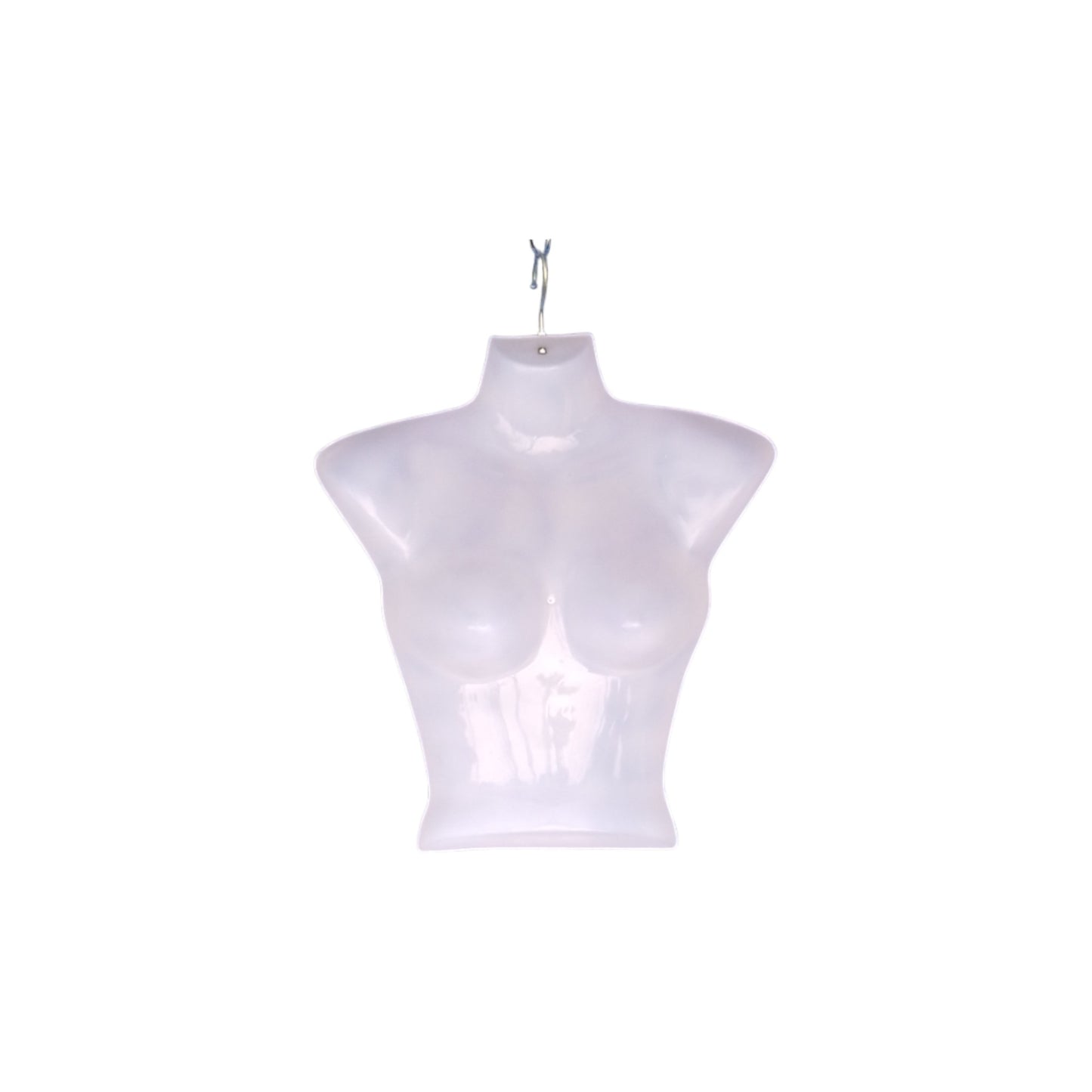 Female Torso Chesty Mannequin, Gloss White