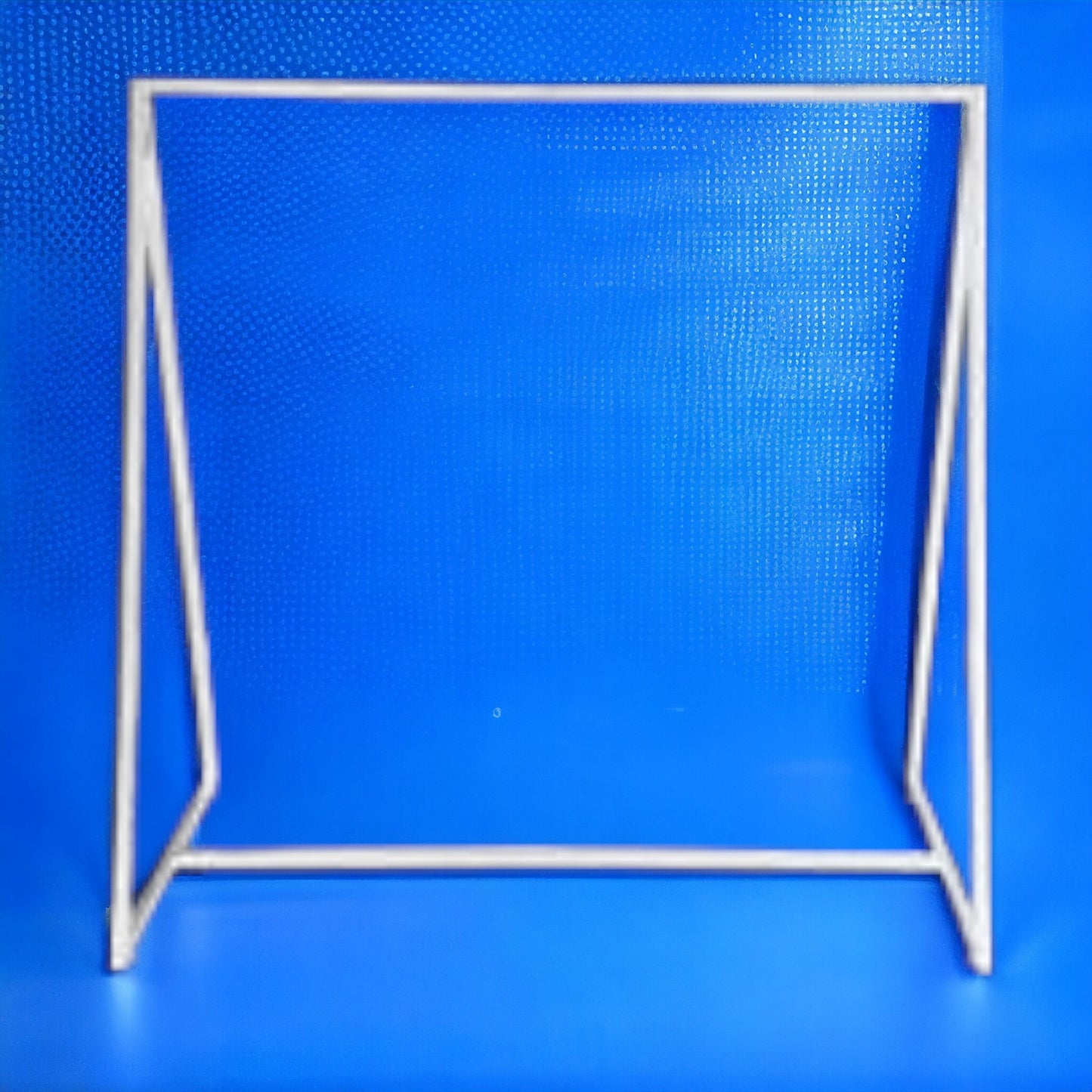 White Gloss Triangle Clothes Rack. Commercial Quality