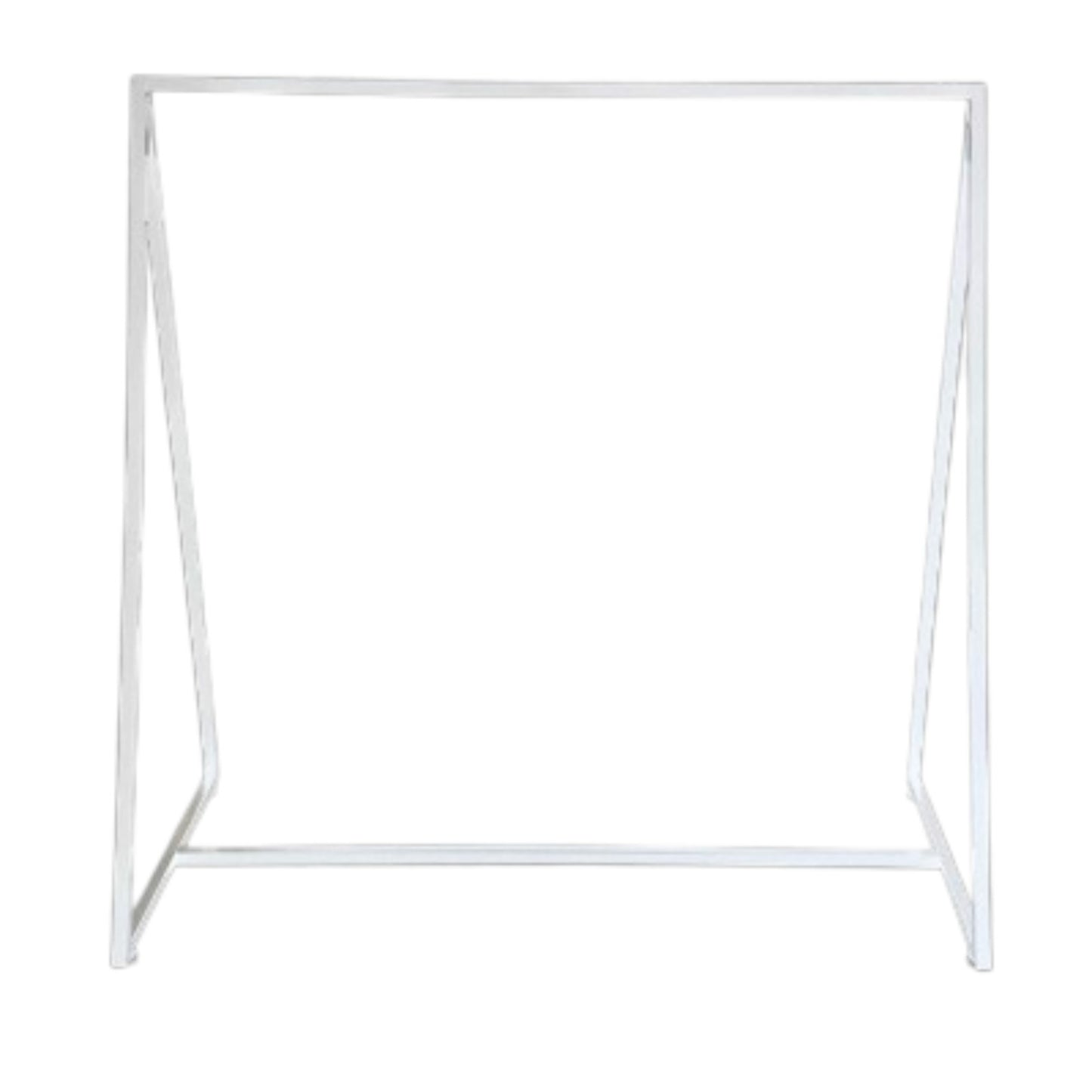 White Gloss Triangle Clothes Rack. Commercial Quality