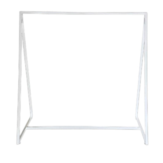 White Gloss Triangle Clothes Rack. Commercial Quality